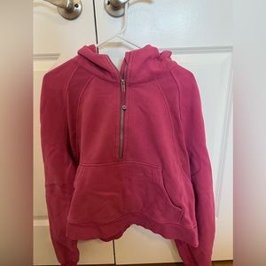 Lululemon oversized half zip scuba! Pink lychee. Size XL/XXL